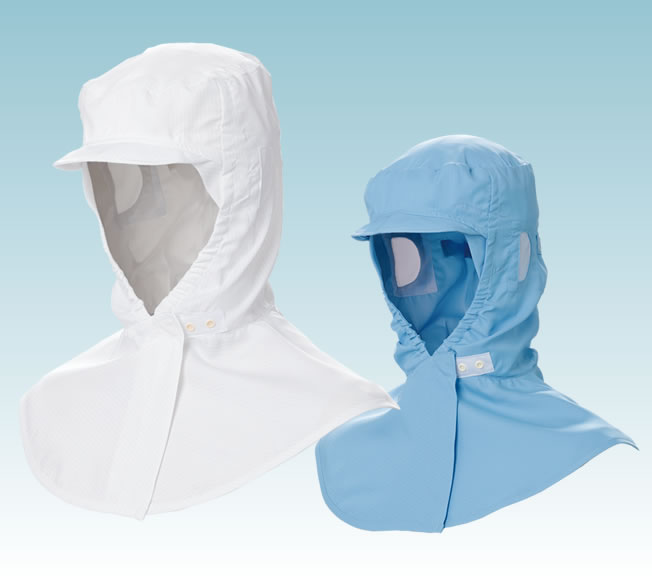 ミドリ安全 クリーンスーツ用フード ツバなし ＹＨＳ１０１ ホワイト Ｍ （1枚） 品番：YHS101W-M 通販