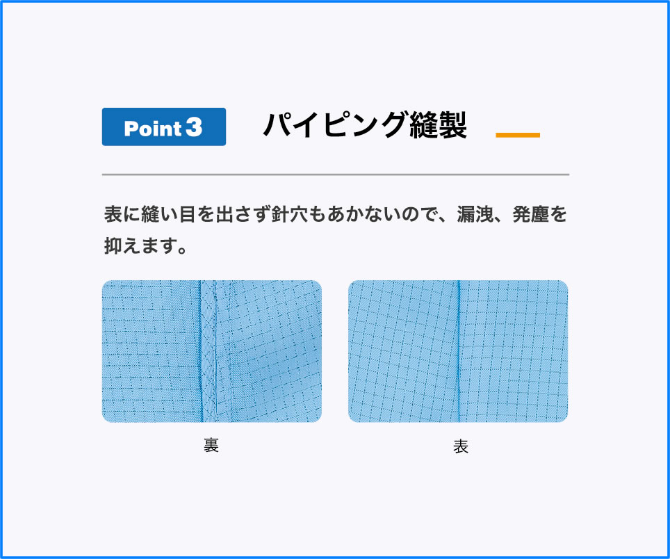 セパレート型クリーンウェア