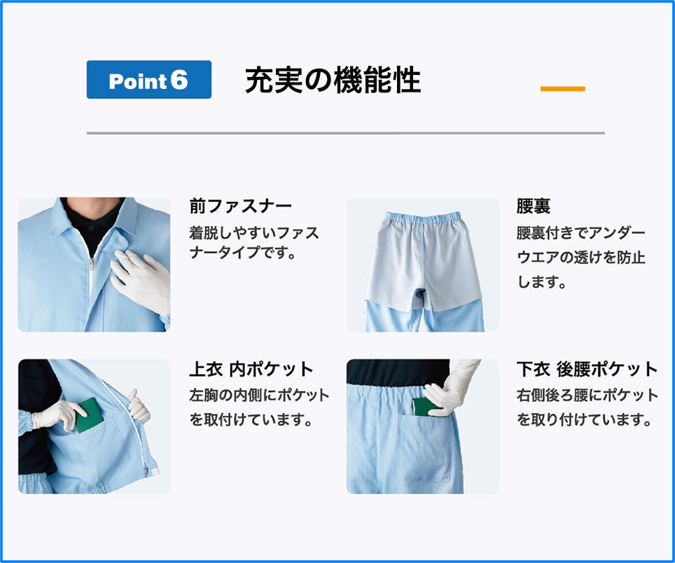 セパレート型クリーンウェア